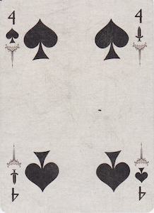 cartomancy 4 of spades